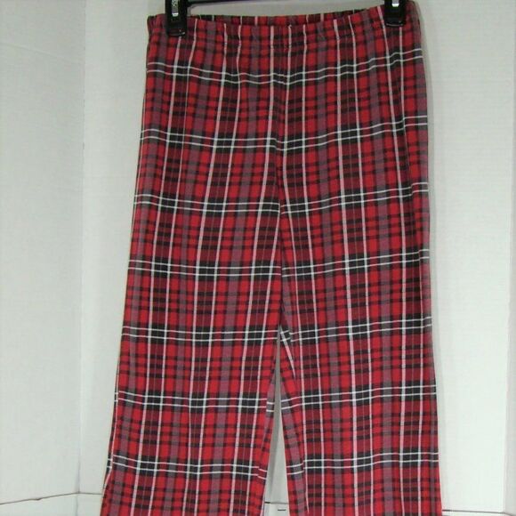 Celestial Dreams 2pc Red Plaid Flannel Pajama Set Size Small - Picture 5 of 8